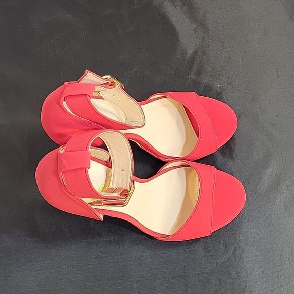 BRAND NEW QUPID ADJUSTABLE BUCKLE ANKLE STRAP OPEN TOE HIGH HEEL OPEN TOE SANDAL - Picture 5 of 14